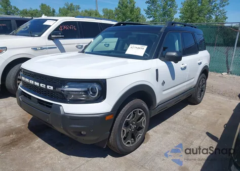 2025 Ford Bronco Sport Outer Banks из США, поврежденный, VIN 3FMCR9CNXSRE28591